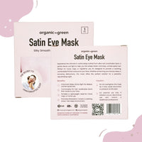 Satin Eye Mask for Sleeping - Soft Silk Sleep Mask with Adjustable Strap for Women, Teens, and Kids, Light-Blocking Blackout Design for Travel and Relaxation (Pink)