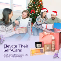 4-Piece Natural Brightening & Detox Bath Gift Set | Kojic Turmeric Soap, Exfoliating Sugar Scrub, Vanilla Coco Oil, & Konjac Exfoliating Sponge | Complete Spa & Skincare Kit for Women