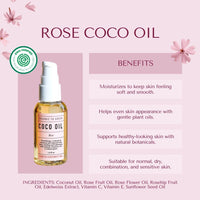 5-Piece Luxury Rose Makeup Gift Set for Women | Complete Glow Kit (Day & Night) with 11 Professional Makeup Brushes and Bag, Hydrating Rose Crème, & Rose Coco Oil | Premium Beauty Collection