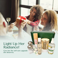 5-Piece Luxury Wellness Gift Set for Women | Steel Cryo Therapy Ice Globes, Neroli Gem Candle, Rose Sleep Mask Serum, 5oz Vanilla Coco Oil, & Hand Sanitizer | Facial Spa & De-Stressing Kit for Relaxation