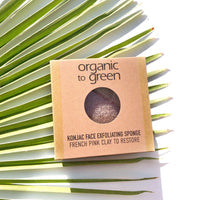 Konjac Face Exfoliating Sponge - Pink French Clay