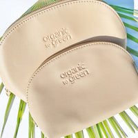 Luxury Vegan Leather Cosmetic Toiletry Travel Bag
