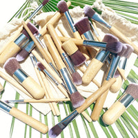 Soft and Gentle Vegan + Cruelty-Free Makeup Brushes - 12 Piece Kit - Wholesale Case of 12
