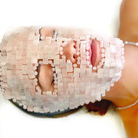 Rose Quartz Crystal Gem Facial Mask For Self Care + Self Love
