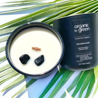 PROTECTION - Sandalwood Aromatherapy with Black Tourmaline CANDLE