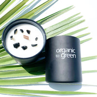 Black Hematite - Sandalwood Lavender CANDLE