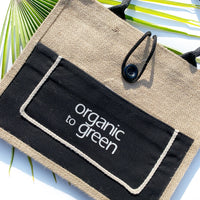 Eco Jute Tote with Waterproof Liner