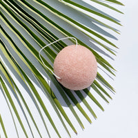 Konjac Face Exfoliating Sponge - Pink French Clay