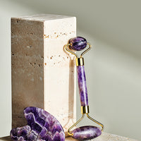 Crystal Roller + Gua Sha Set - Skin Detox - Amethyst