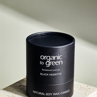 Black Hematite - Sandalwood Lavender CANDLE