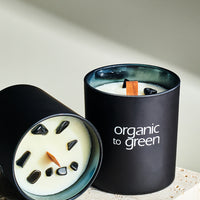 Black Hematite - Sandalwood Lavender CANDLE