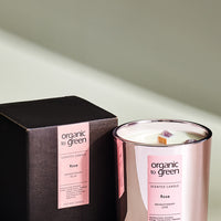 LOVE - Rose Aromatherapy with Amethyst CANDLE