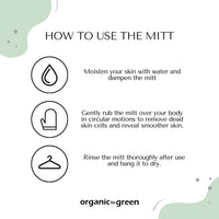 Premium Exfoliating Mitt for Body (2pc) – 100% Vegan Viscose Traditional Body Scrub Washcloth – Body Exfoliator