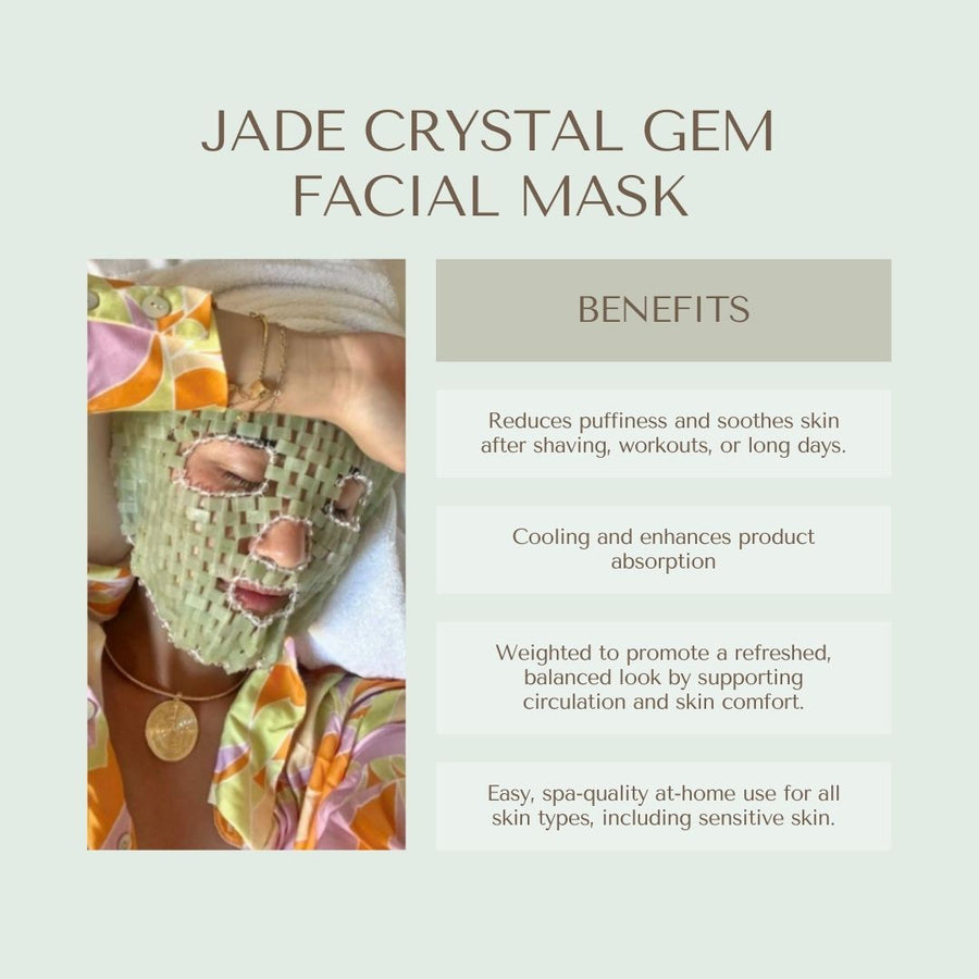 Men's 4-Piece Deluxe Skincare Gift Set | Cooling Jade Gem Mask, Obsidian Gua Sha Tool, Hydrating Cucumber Serum, & Detoxifying Sugar Scrub | Natural Grooming and Face Massage Kit