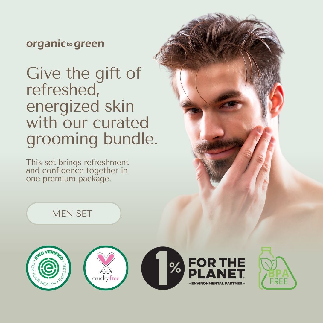 Men's 4-Piece Deluxe Skincare Gift Set | Cooling Jade Gem Mask, Obsidian Gua Sha Tool, Hydrating Cucumber Serum, & Detoxifying Sugar Scrub | Natural Grooming and Face Massage Kit