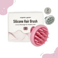 Silicone Hair Brush | Soft Silicone Bristles to Remove Dandruff, Waterproof Hair Scrubber for Both Wet Dry Hair, Suitable for Men & Women