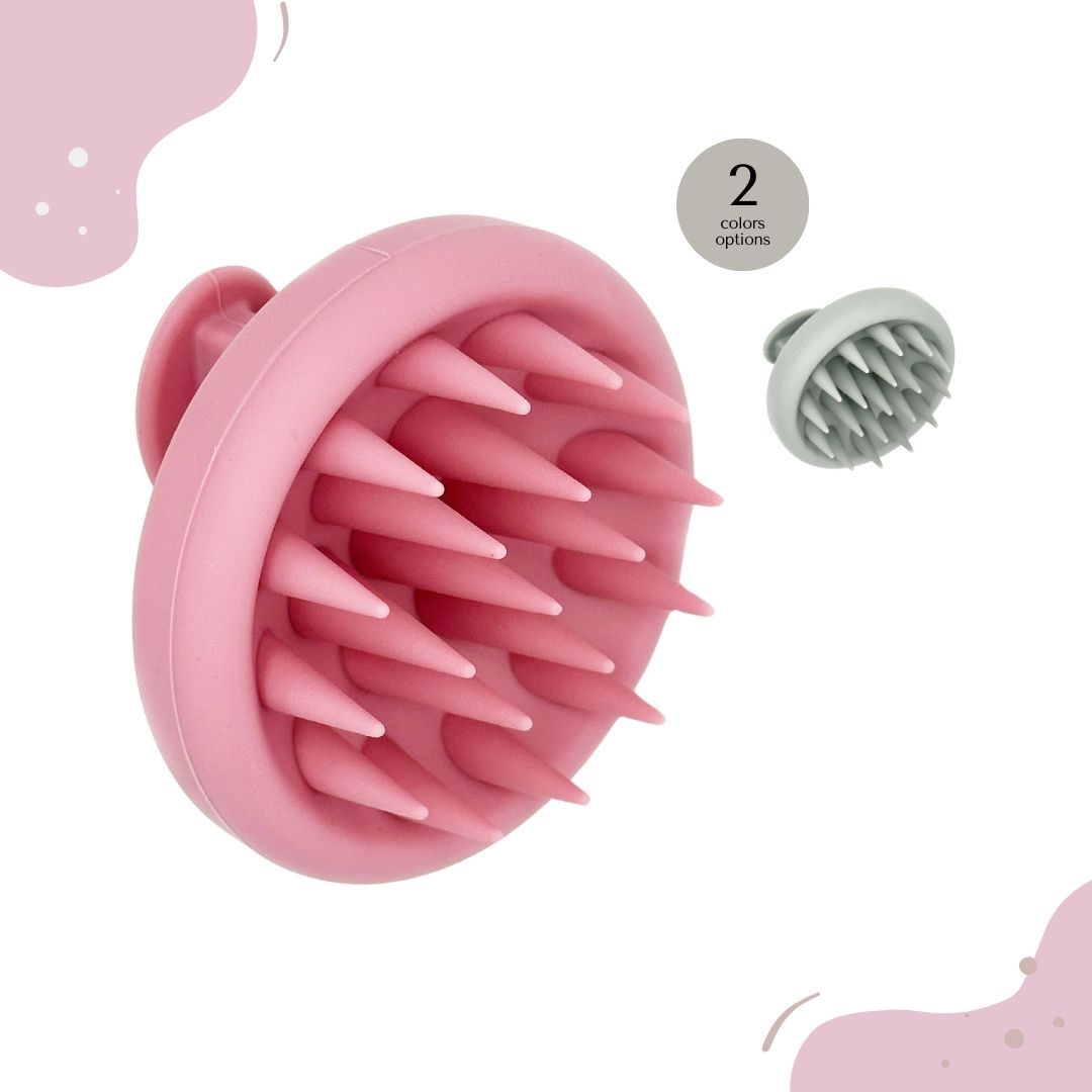 Silicone Hair Brush | Soft Silicone Bristles to Remove Dandruff, Waterproof Hair Scrubber for Both Wet Dry Hair, Suitable for Men & Women