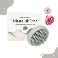 Silicone Hair Brush | Soft Silicone Bristles to Remove Dandruff, Waterproof Hair Scrubber for Both Wet Dry Hair, Suitable for Men & Women
