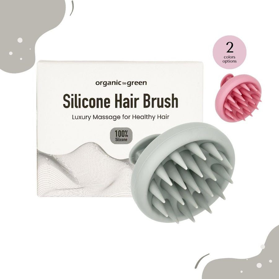 Silicone Hair Brush | Soft Silicone Bristles to Remove Dandruff, Waterproof Hair Scrubber for Both Wet Dry Hair, Suitable for Men & Women