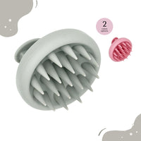 Silicone Hair Brush | Soft Silicone Bristles to Remove Dandruff, Waterproof Hair Scrubber for Both Wet Dry Hair, Suitable for Men & Women