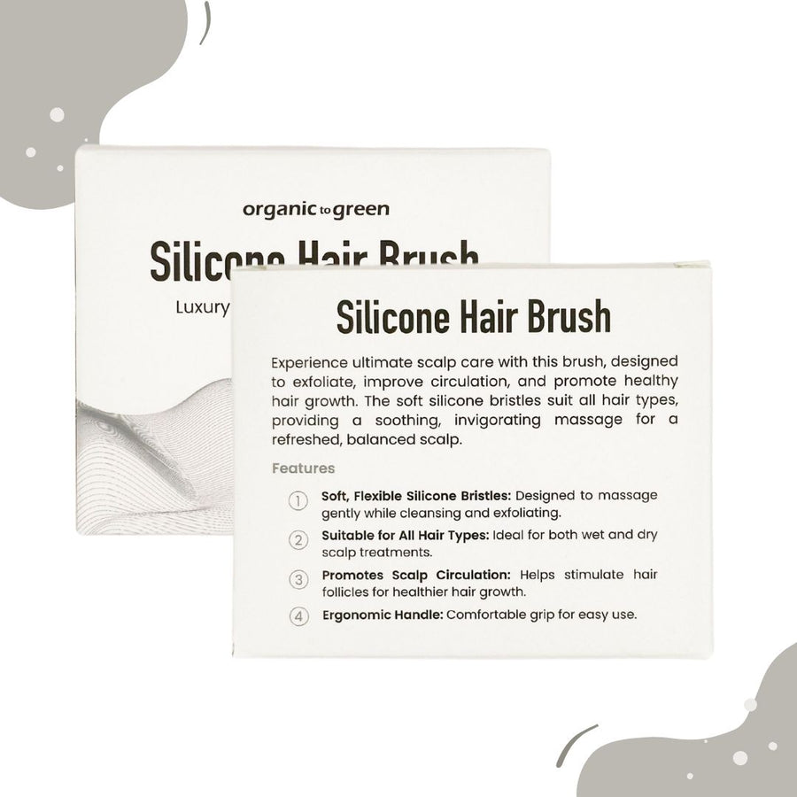 Silicone Hair Brush | Soft Silicone Bristles to Remove Dandruff, Waterproof Hair Scrubber for Both Wet Dry Hair, Suitable for Men & Women