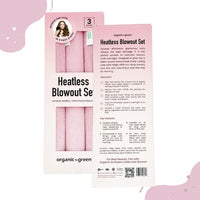 Heatless Blowout Set (3pc) - Heatless Curls, Soft Velvet Overnight Sleeping Curls Styling Tools for All Hair Types