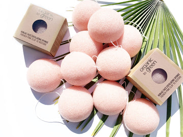 Konjac Face Exfoliating Sponge - Pink French Clay - Wholesale Case of 12