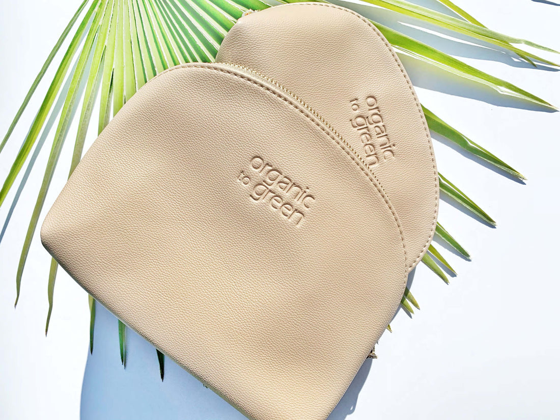 Luxury Vegan Leather Cosmetic Toiletry Travel Bag