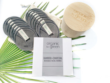 Bamboo-Charcoal Reusable Facial Rounds - Wholesale Case of 6