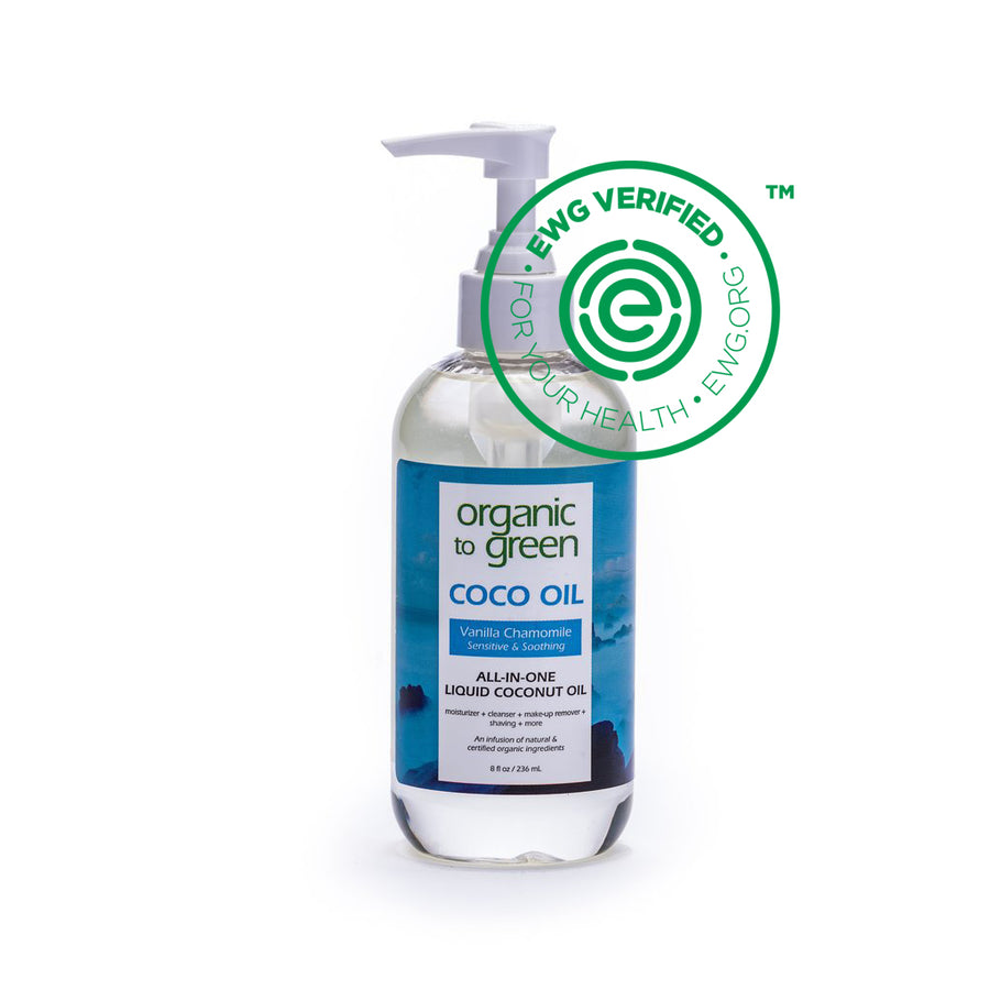 Liquid Coconut Oil Vanilla Chamomile - Sensitive & Soothing Coco Oil